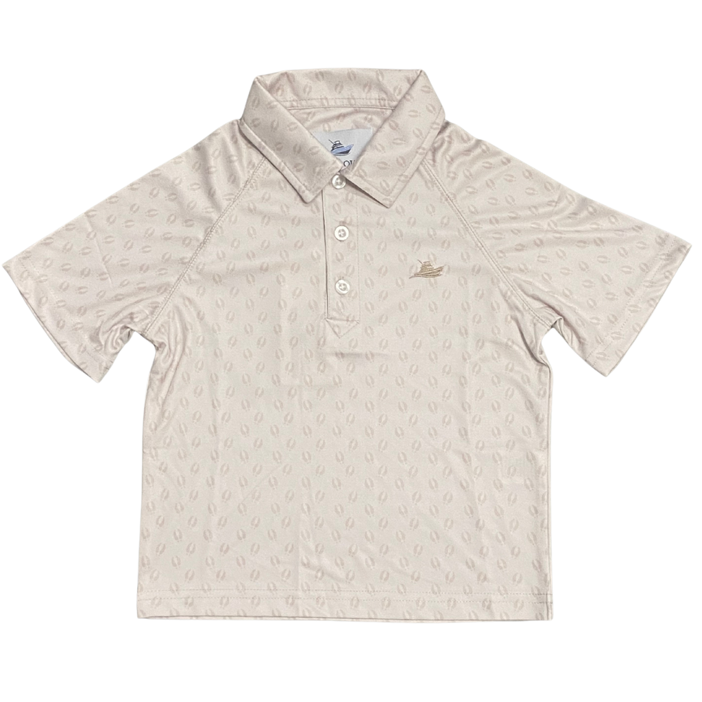 SOUTHBOUND BOY'S POLO SS-DEER PAW PRINT