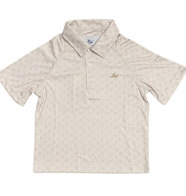 SOUTHBOUND BOY'S POLO SS-DEER PAW PRINT