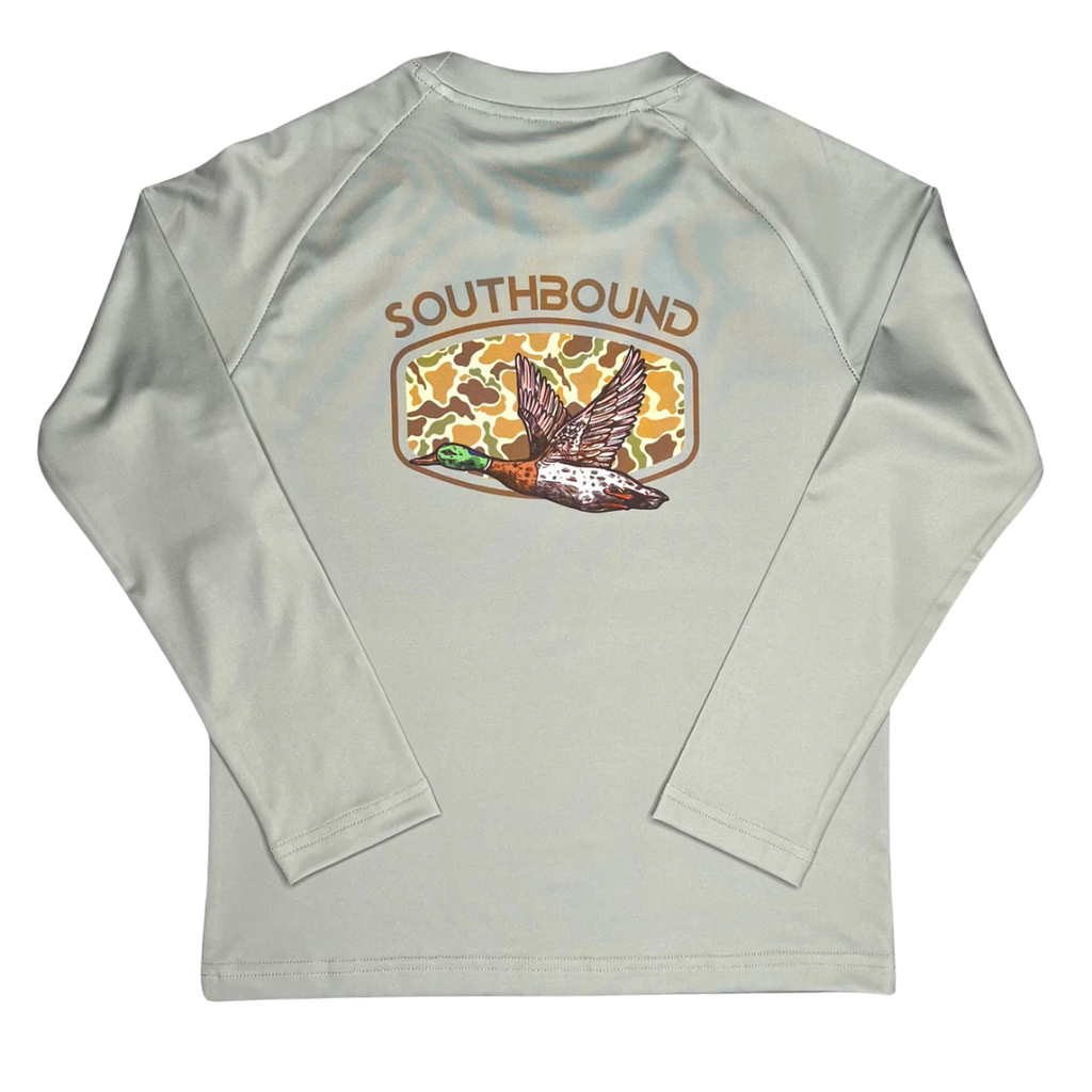 SOUTHBOUND BOY'S PERFORMANCE TEE-CAMO DUCK
