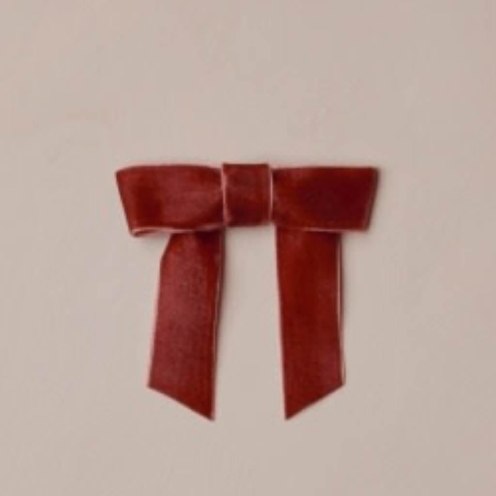 NORA LEE VELVET BOW | RUBY
