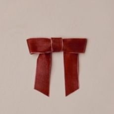 NORA LEE VELVET BOW | RUBY
