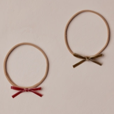 Rylee + Cru Inc. BABY BOW HEADBANDS || RUBY, PINE