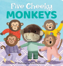 FIVE CHEEKY MONKEYS:  FINGER PUPPET BOARD BOOK