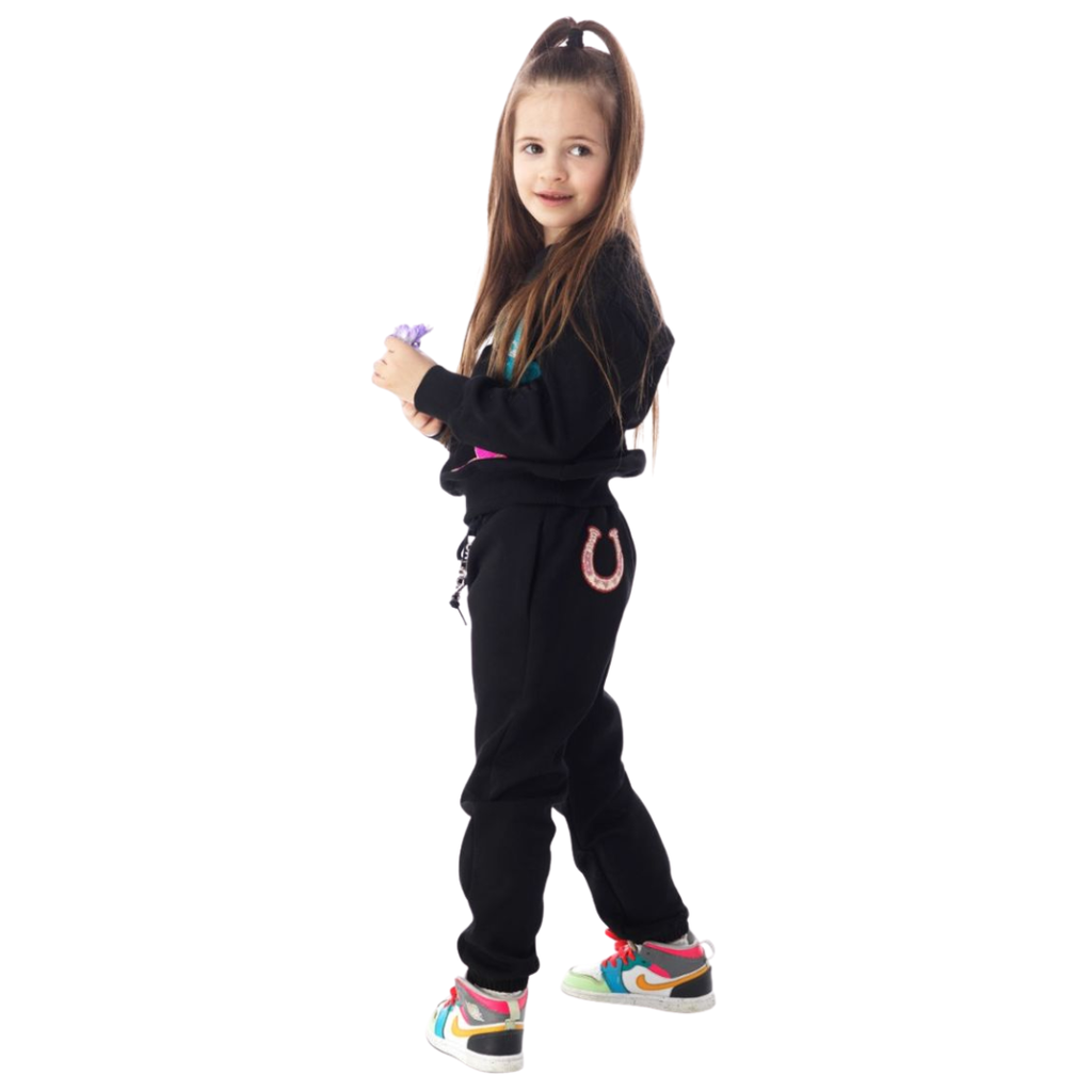 ROCKWILDE LS COWBOY HAT SET W/HORSESHOE CHARMS ON DRAWSTRING