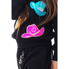 ROCKWILDE LS COWBOY HAT SET W/HORSESHOE CHARMS ON DRAWSTRING