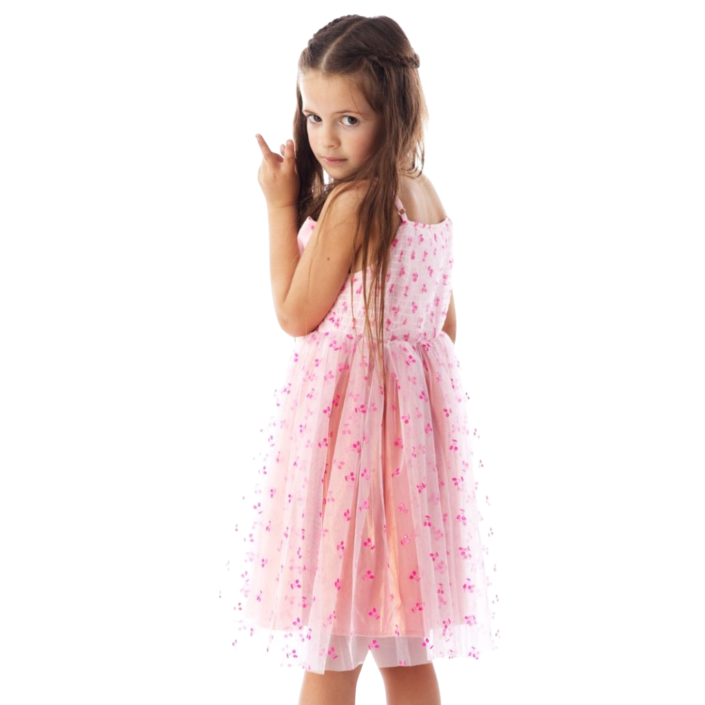 ROCKWILDE PINK TUTU DRESS W/CHERRY DETAIL