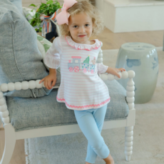 BAILEY BOYS GIRL'S GINGERBREAD EXPRESS TUNIC PANT SET