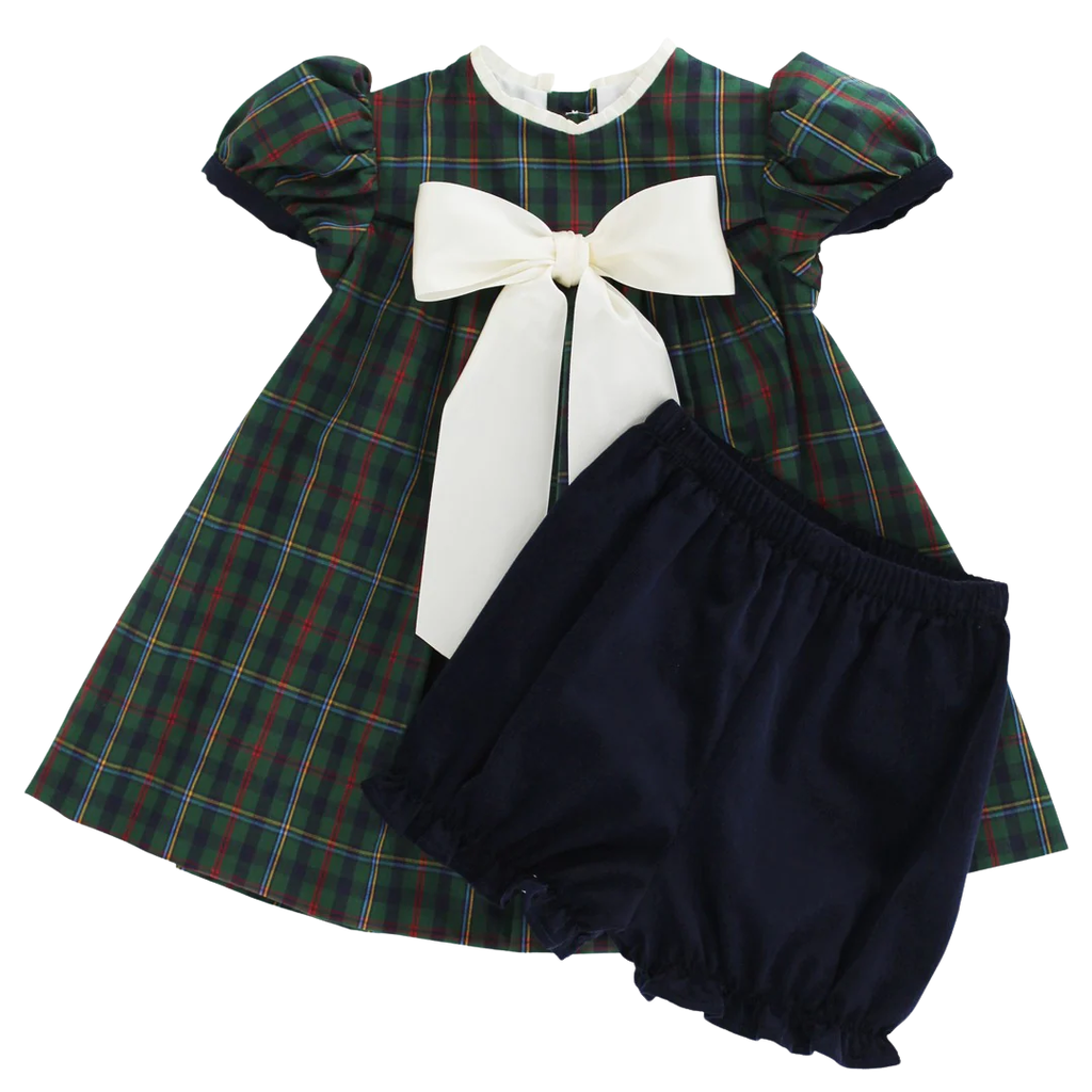 BAILEY BOYS GIRL'S WATSON PLAID FLOAT BLOOMER SET
