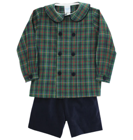 BAILEY BOYS BOY'S WATSON PLAID DRESSY SHORT SET