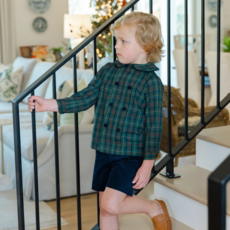 BAILEY BOYS BOY'S WATSON PLAID DRESSY SHORT SET