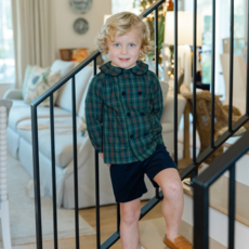 BAILEY BOYS BOY'S WATSON PLAID DRESSY SHORT SET