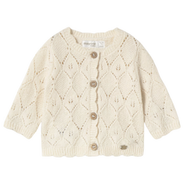 Knit Cardigan-Milk