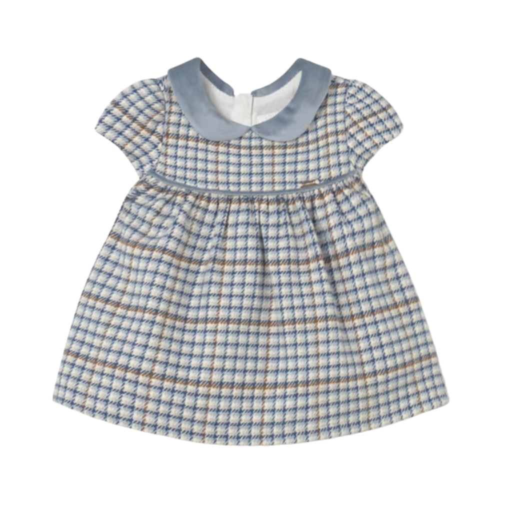 Girl's Plaid Dress-Blue Bell