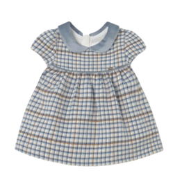 Girl's Plaid Dress-Blue Bell