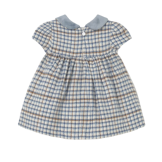 Girl's Plaid Dress-Blue Bell