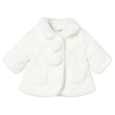 Girl's Fur Coat-Natural