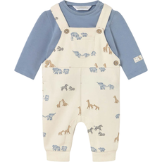 Boy's Printed Overall Set-Blue Bell