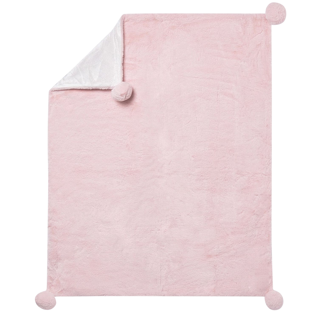 Fur Blanket-Baby Rose