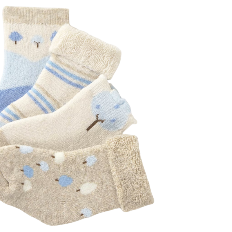 Socks 4pc Set-Sky-Cloud