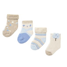 Socks 4pc Set-Sky-Cloud