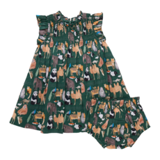 PINK CHICKEN baby girls stevie dress set - animals of asia