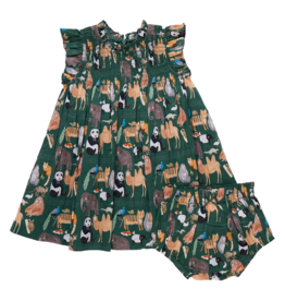 PINK CHICKEN baby girls stevie dress set - animals of asia