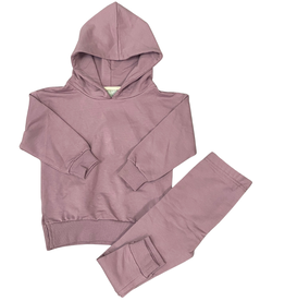 GIRL'S HOODIE W/LEGGINGS PURPLE