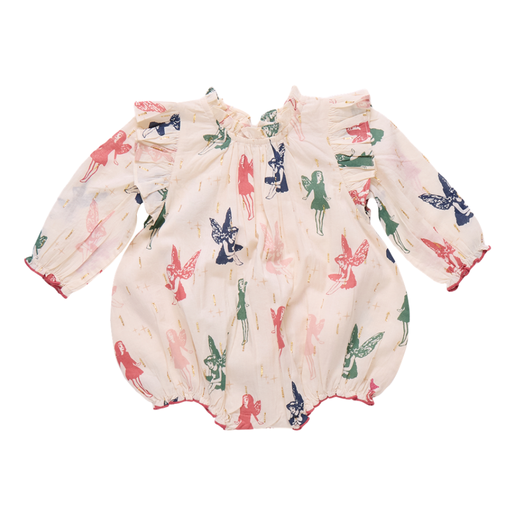 PINK CHICKEN baby girls harper bubble - woodland fairies