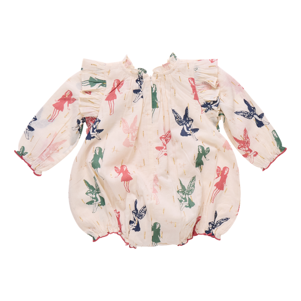 PINK CHICKEN baby girls harper bubble - woodland fairies