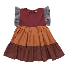 PINK CHICKEN girls kit dress - mixed checks