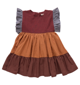 PINK CHICKEN girls kit dress - mixed checks