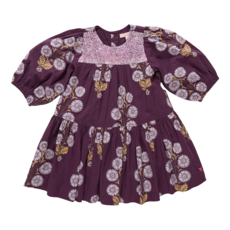 PINK CHICKEN girls fiona dress - plum buttercup floral