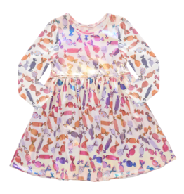 PINK CHICKEN girls lame steph dress - halloween candy