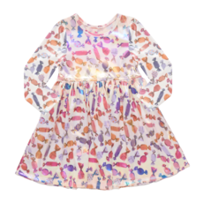 PINK CHICKEN girls lame steph dress - halloween candy