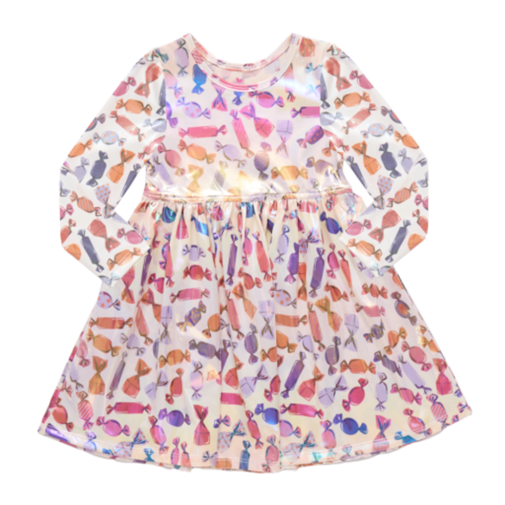 PINK CHICKEN girls lame steph dress - halloween candy