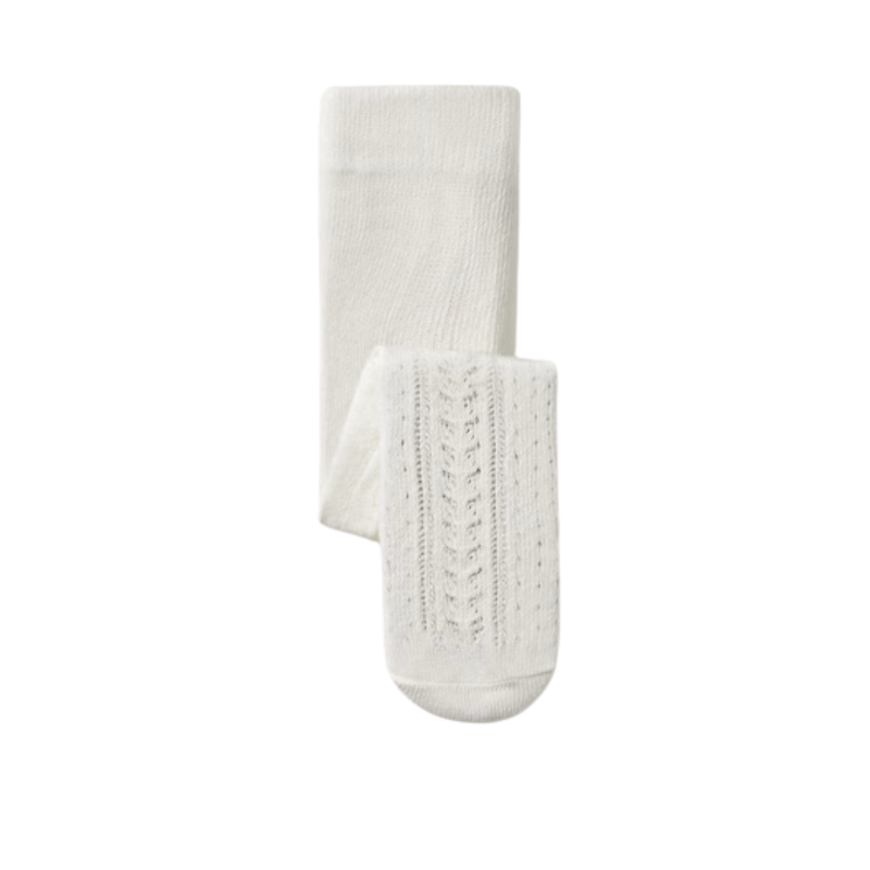 Girl's Tights-Natural/Off White