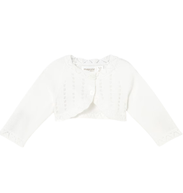 Basic Knit Short Cardigan-Natural