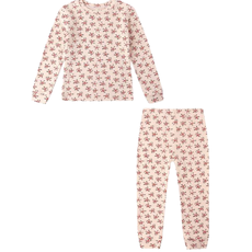 Rylee + Cru Inc. ORGANIC LONG SLEEVE PAJAMA SET || HOLLY BERRY
