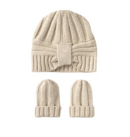 Girl's Hat & Glove Set-Oat