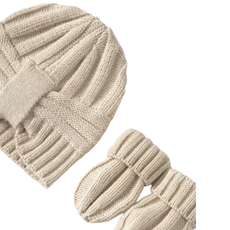 Girl's Hat & Glove Set-Oat