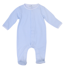 MAGNOLIA BABY MINI CHECKS ZIP FOOTIE