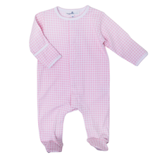 MAGNOLIA BABY MINI CHECKS ZIP FOOTIE