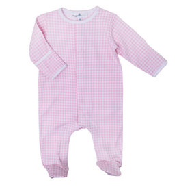 MAGNOLIA BABY MINI CHECKS ZIP FOOTIE
