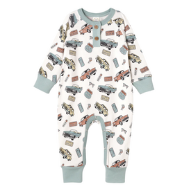 TESA BABE BOY'S ROUTE 66 HENLEY ROMPER