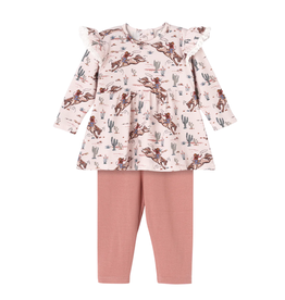 TESA BABE GIRL'S PRAIRIE PRINCESS TOP & LEGGING