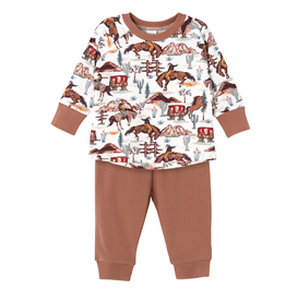 TESA BABE BOY'S WESTERN SPIRIT TEE & PANTS