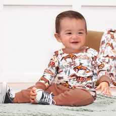 TESA BABE BOY'S WESTERN SPIRIT TEE & PANTS