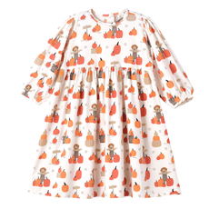 TESA BABE GIRL'S PUMPKIN PATCH DRESS