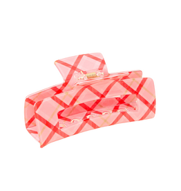 THE DARLING EFFECT FESTIVE PLAID CLAW CLIP