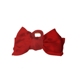 THE DARLING EFFECT RED MINI SATIN BOW CLAW CLIP